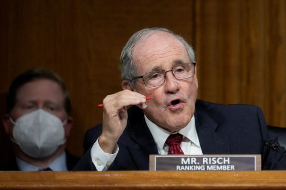 Ranking member US Senator James Risch (R-ID) questions Secretary of State Antony Blinken during a Senate Foreign Relations Committee hearing on Capitol Hill in Washington, District of Columbia, September 14, 2021.