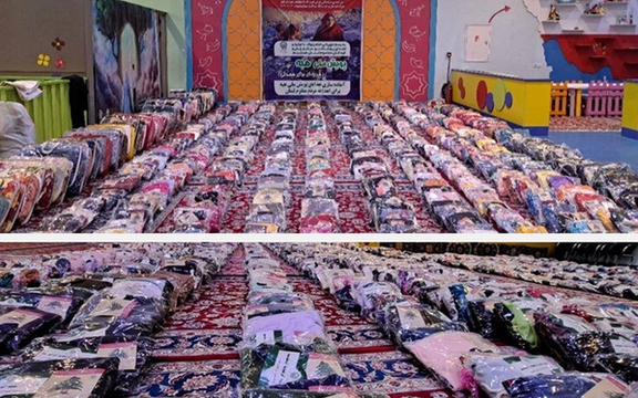 مقام بنیاد کرامت آستان قدس: بیش از ۱۲۰ هزار لباس گرم برای مردم لبنان و غزه جمعآوری شد