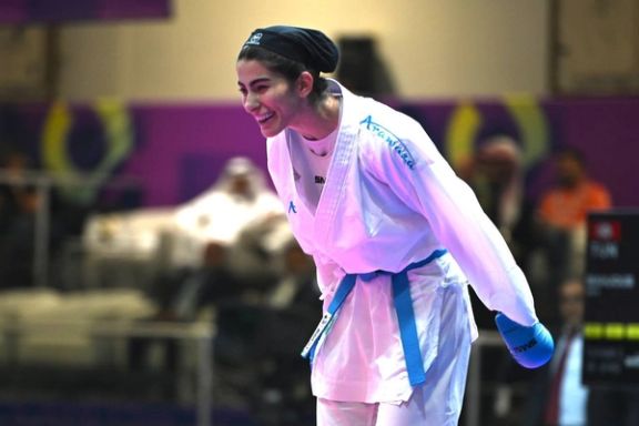 مدال طلا کاراته مسابقات کشورهای اسلامی برای آتوسا گلشادنژاد