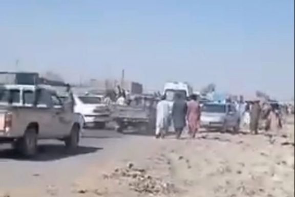 A screen grab from a video reportedly showing the incident involving the killing of border guards in Sistan-Baluchestan on October 26, 2024.