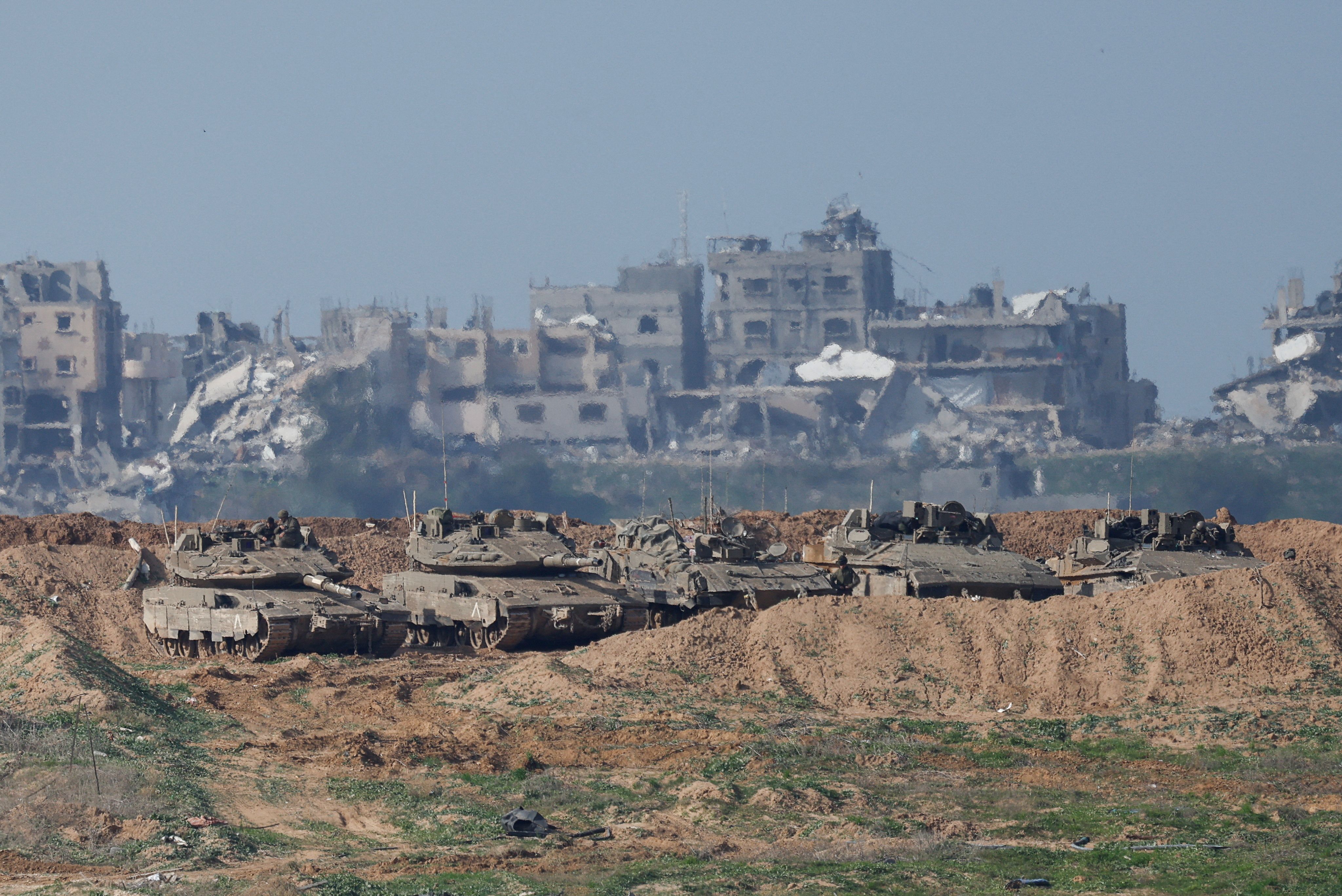 نیروها و تجهیزات جنگی ارتش اسرائیل در نوار غزه، ۳۰ دی