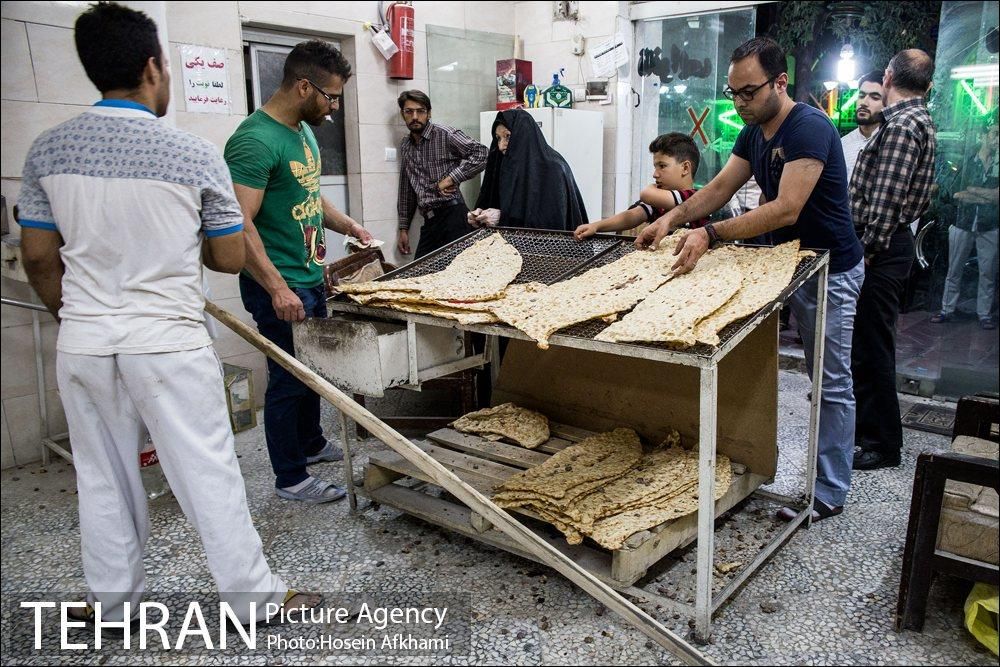 A Sangak bakery in Iran (Undated)