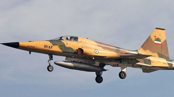 A Vietnam war era F5 warplane still flying in the Iranian air force.