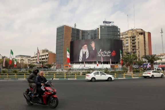 A billboard of Iran's late Supreme Leader Ali Khamenei on a street, after he was killed in Israeli and US strikes on Saturday, in Tehran, Iran, March 2, 2026.