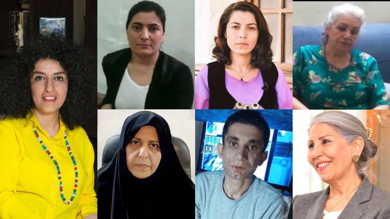 نرگس محمدی، زینب جلالیان، فاطمه سپهری، راحله راحمی پور، مطلب احمدیان، وریشه مرادی و مهوش ثابت