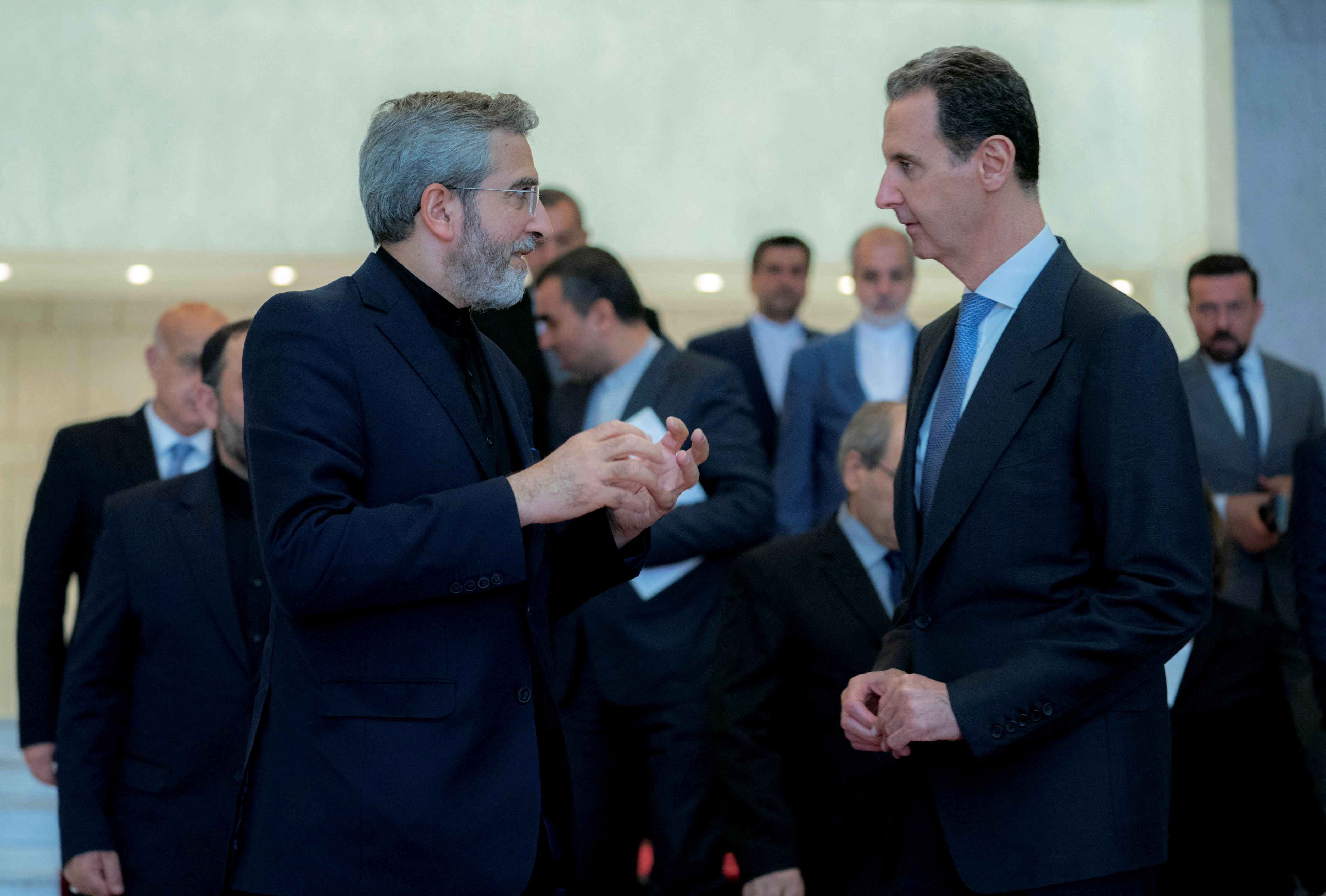 Iran’s Top Diplomat Meets Syria’s Assad, Palestinian Factions