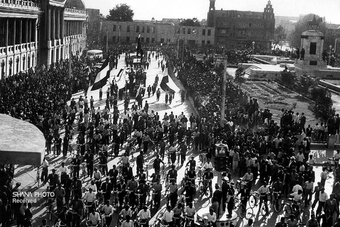Rallies in support of Iran’s nationalization of oil in Tehran in 1951 