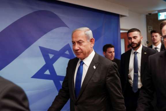 Israeli Prime Minister Benjamin Netanyahu attends the weekly cabinet meeting in Jerusalem, 3 January 2023