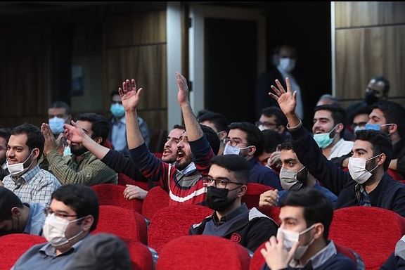 Iranian students meeting President Ebrahim Raisi in Tehran. December 7, 2021