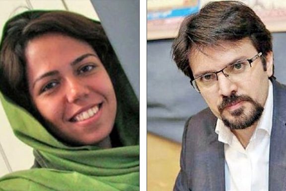 Iranian journalists Saba Azarpeik and Yashar Soltani