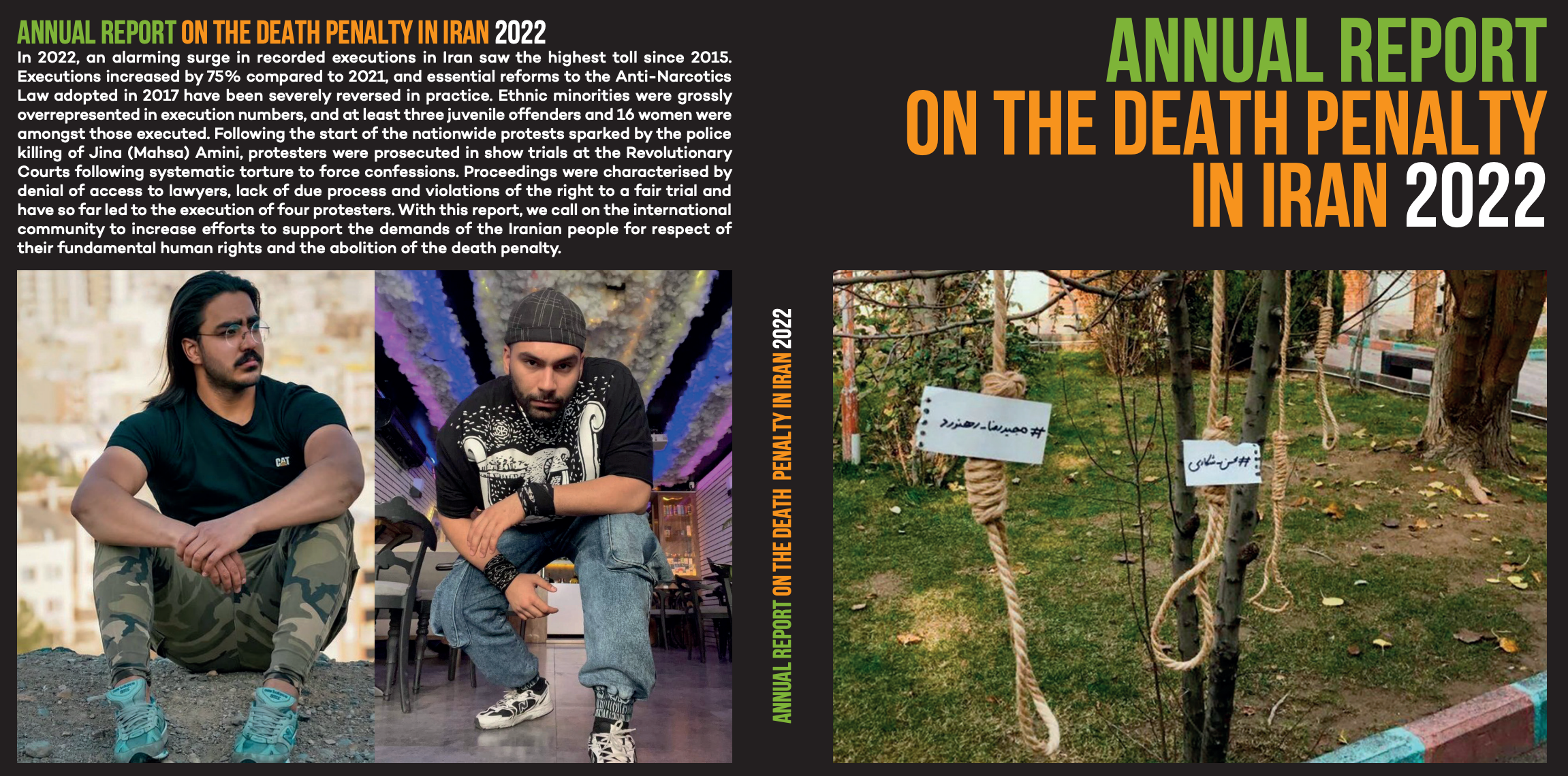 The cover of the report on the Islamic Republic's executions (April 2023)