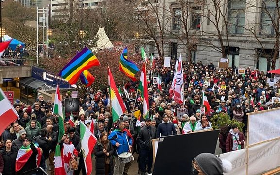 ایرانیان ونکوور در اعتراض به خطر اعدام معترضان زندانی، تظاهراتی گسترده برگزار کردند