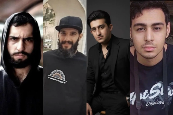 From left to right: Ali Fahim, Shahin Vahedparast, Shahab Zohdi, Mohammad-Amin Biglari