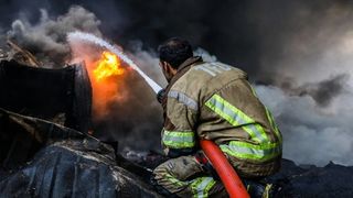 Flames of port blast are out but we're burning inside