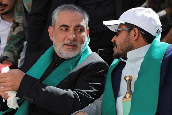 Hassan Irloo at a ceremony in Yemen with Houthi officials. Janyary2, 2021