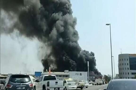 Smoke rising after a Houthi attack on targets in Abu Dhabi. January 17, 2022
