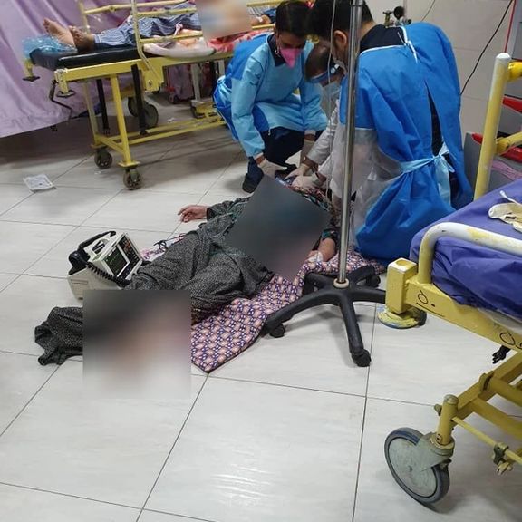 A Covid patient being revived in a Tehran hospital in August. FILE PHOTO