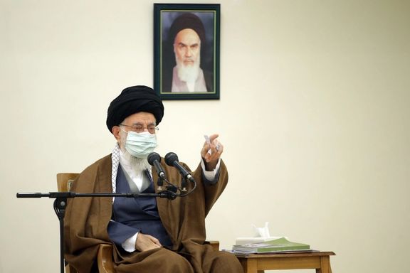Iran's Supreme Leader Ali Khamenei on January 1, 2022
