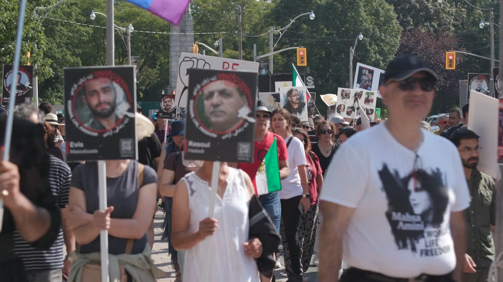 Diaspora rallies mark third anniversary of Woman, Life, Freedom