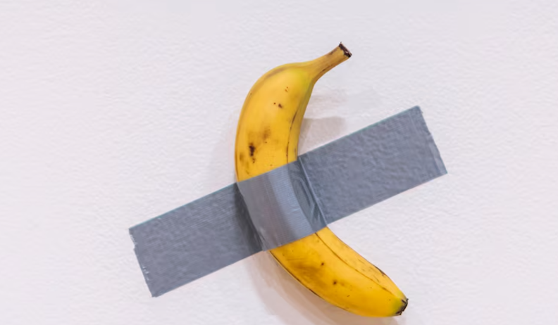 یک موز به‌عنوان اثر هنری، به قیمت ۶.۲ میلیون دلار در حراج فروخته شد