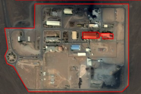 تاسیسات کیک زرد اردکان - از صفحه ارتش اسرائیل در ایکس