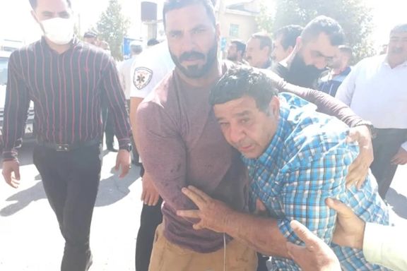 تصویری از تجمع کارگران پتروشیمی ارغوانگستر