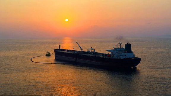 Iranian oil tanker in the Persian Gulf in March 2022