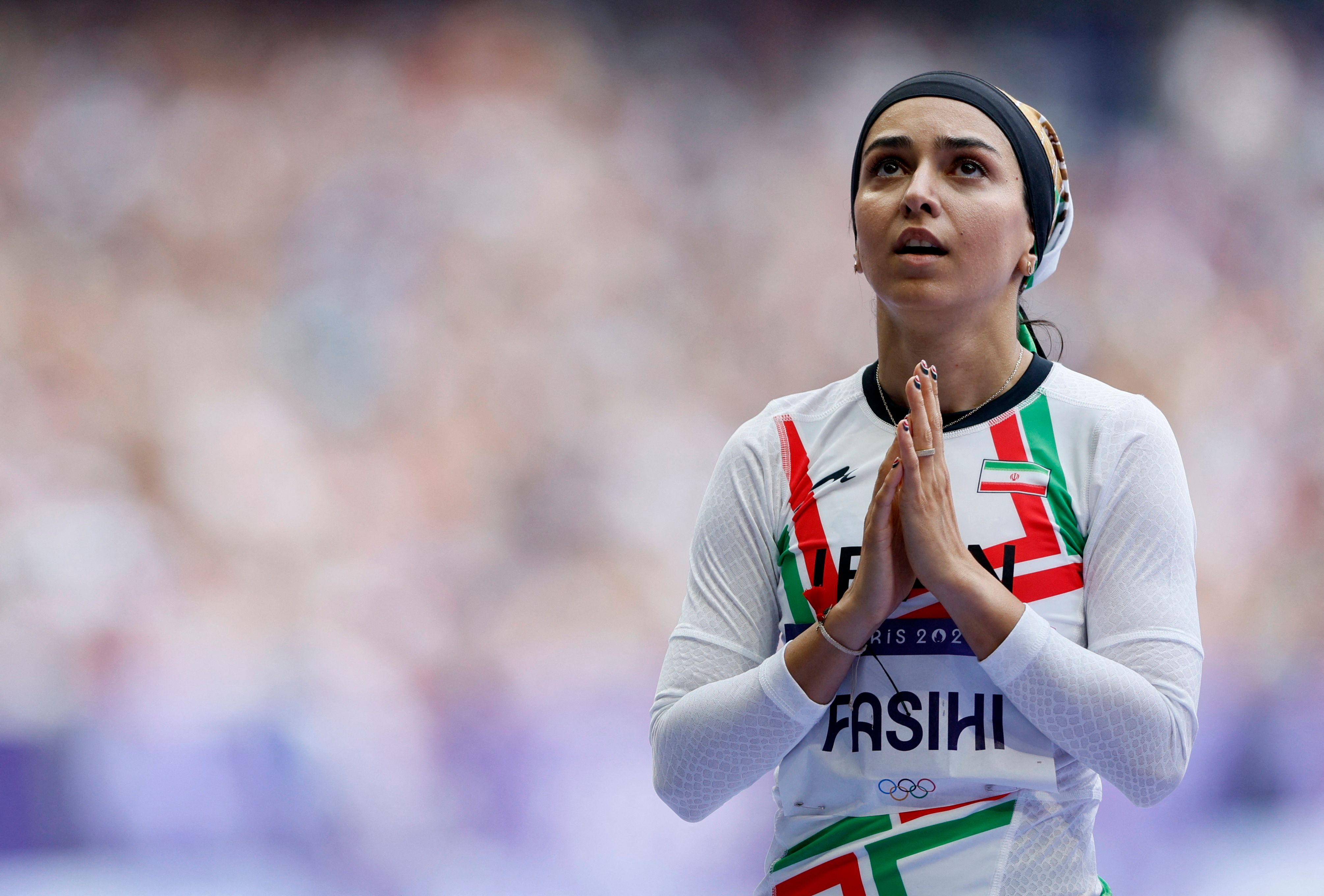 سانسور مسابقه دونده زن ایرانی در المپیک توسط صداوسیمای جمهوری اسلامی