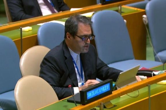 Heidar Ali Balouji, the first Counselor of the Permanent Mission of the Islamic Republic of Iran to the United Nations