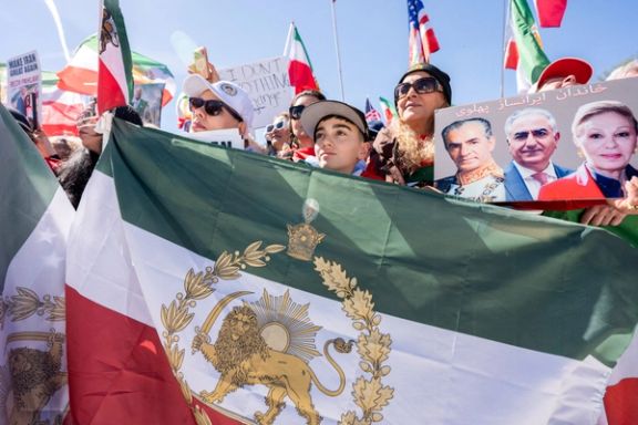 Iranian expatriates rally against the Islamic Republic and in support of exiled Prince Reza Pahlavi on the National Mall, in Washington, DC, on March 29, 2026.