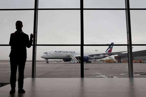 A view shows the first Airbus A350-900 aircraft of Russia's flagship airline Aeroflot during a media presentation at Sheremetyevo International Airport outside Moscow, Russia March 4, 2020.