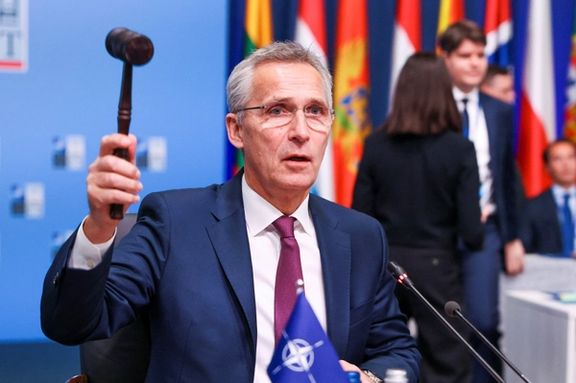 Jen Stoltenberg pictured during a NATO meeting on November 30, 2022