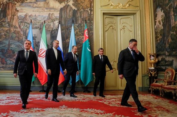 Participants of the annual meeting of the Caspian Sea littoral states, known as the 'Caspian Five' in Moscow, Russia December 5, 2023