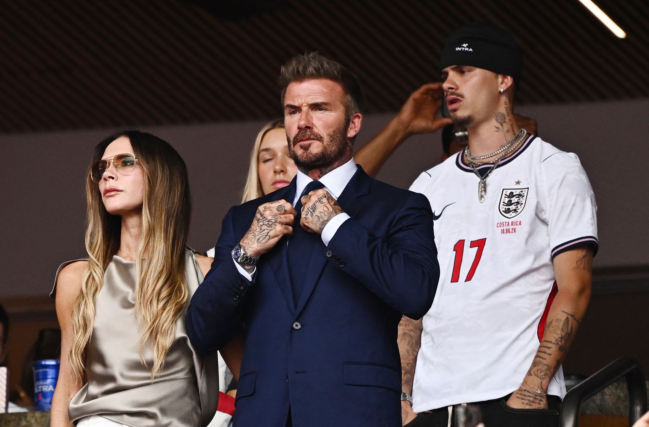 خانواده بکام، تماشاگران ویژه نروژ-انگلیس در استادیوم میامی
