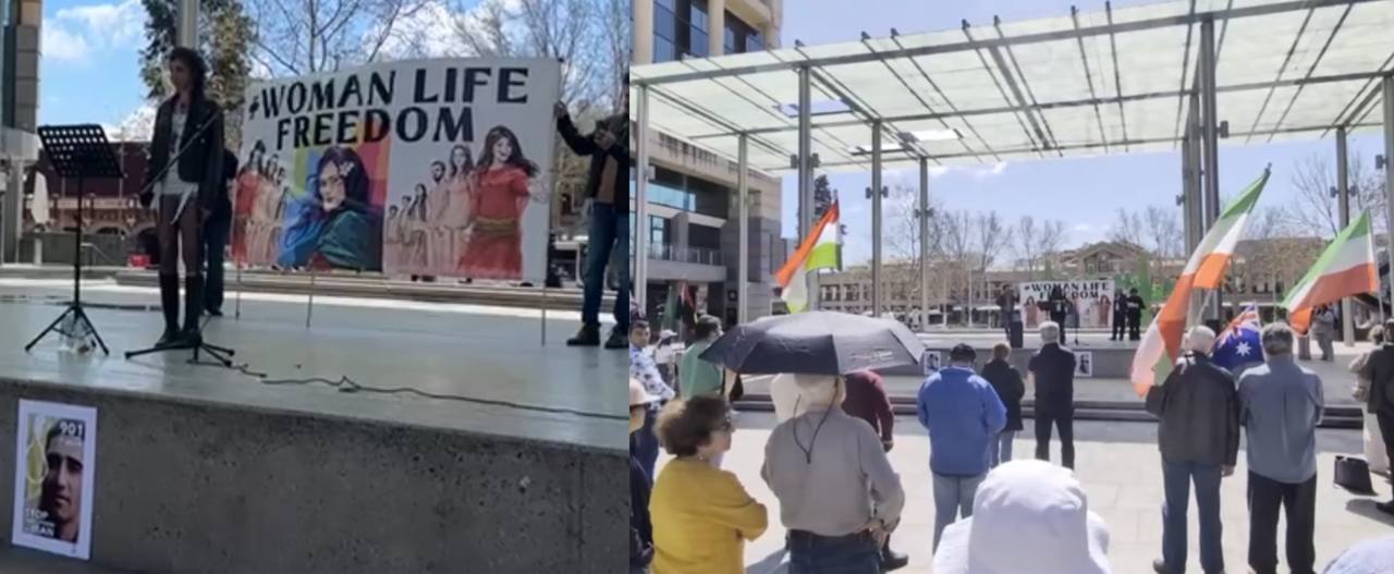 تجمع ایرانیان استرالیا در سومین سالگرد جنبش «زن، زندگی، آزادی»
