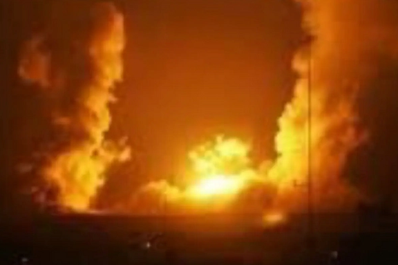 A US strike on one of the targets during Fridays retaliatory attack. February 3, 2024