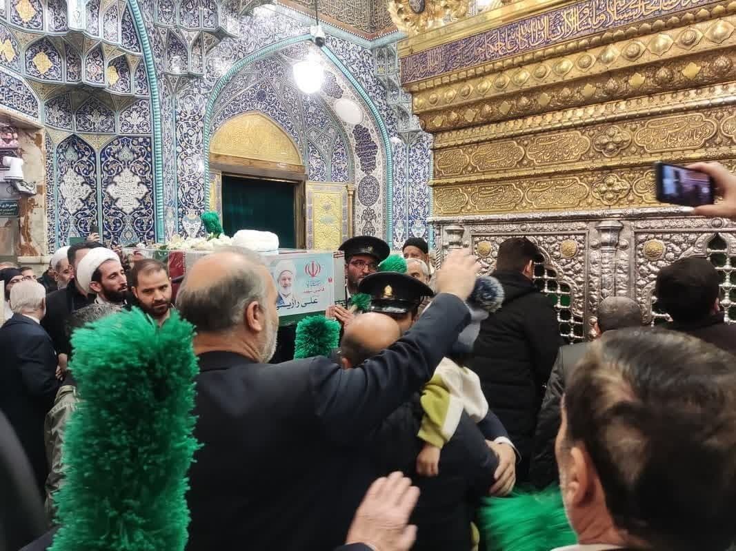 گرداندن اجساد دور ضریح «حضرت معصومه» قم 