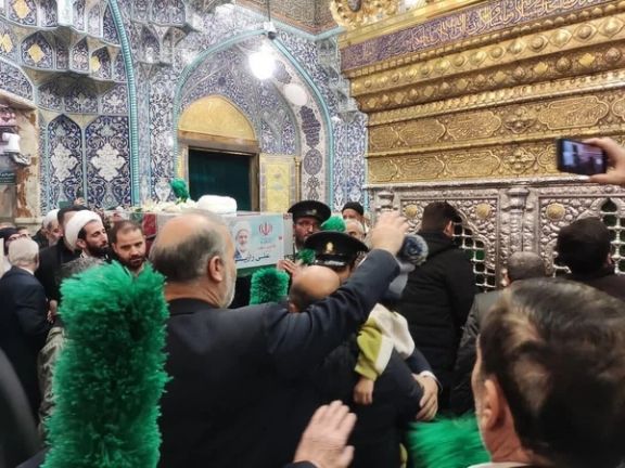 گرداندن اجساد دور ضریح «حضرت معصومه» قم