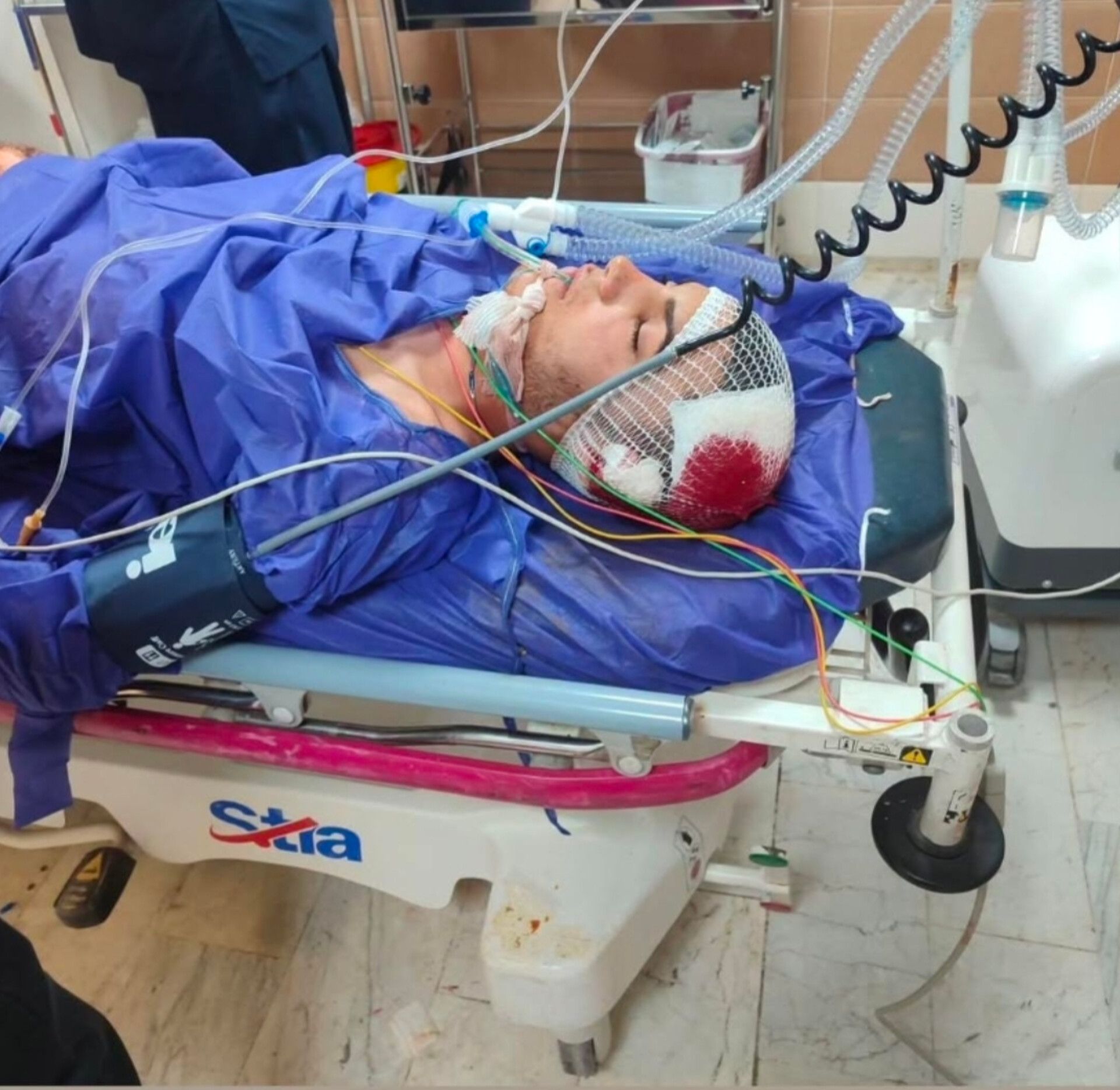 Reza Moradi at Valian Hospital in Aligudarz, Lorestan, Iran. 