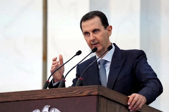 Syria's President Bashar al-Assad addresses the new members of parliament in Damascus, Syria in this handout released by SANA on August 12, 2020.