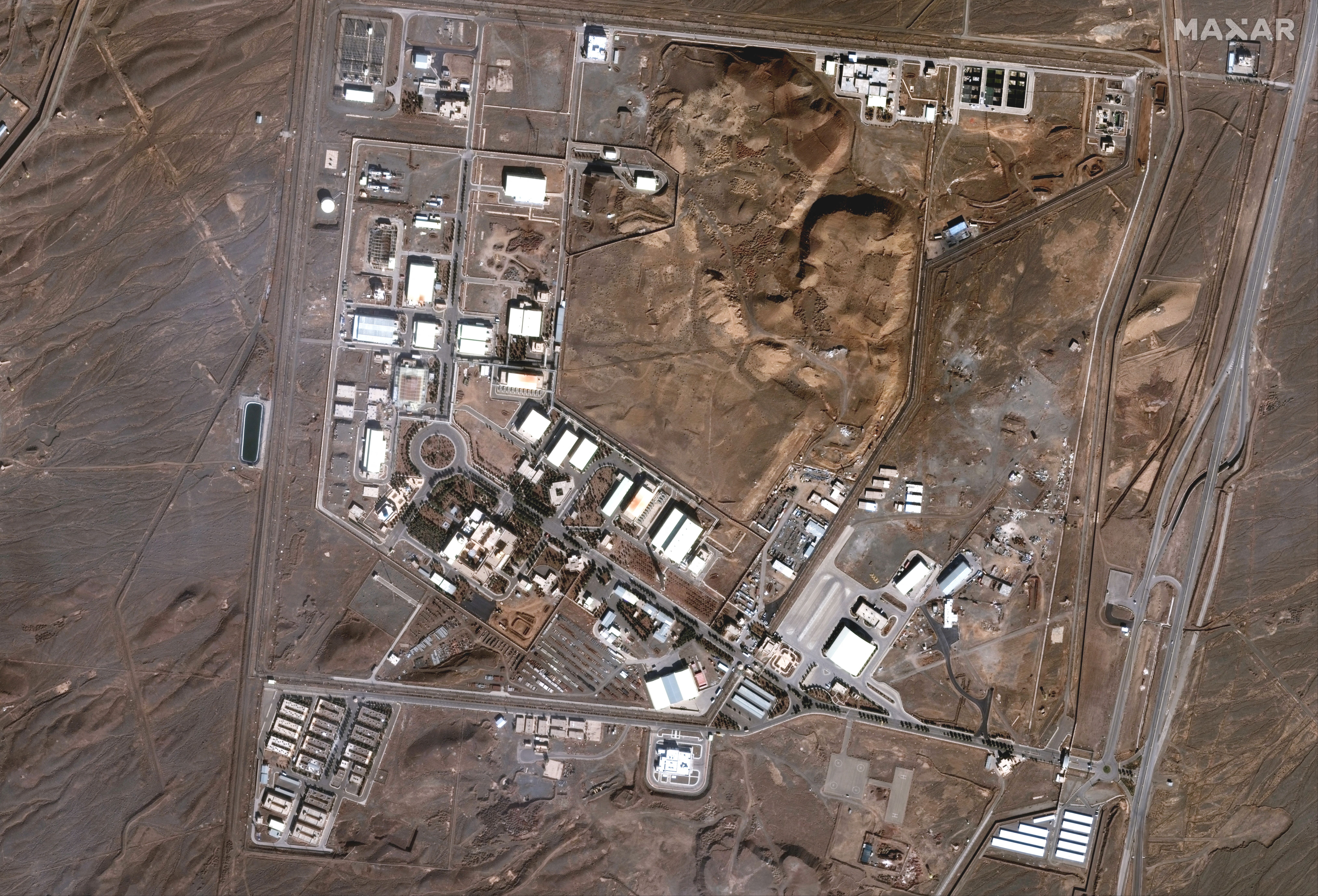 A satellite image shows the Natanz nuclear facility in Iran in this handout image dated January 24, 2025. 