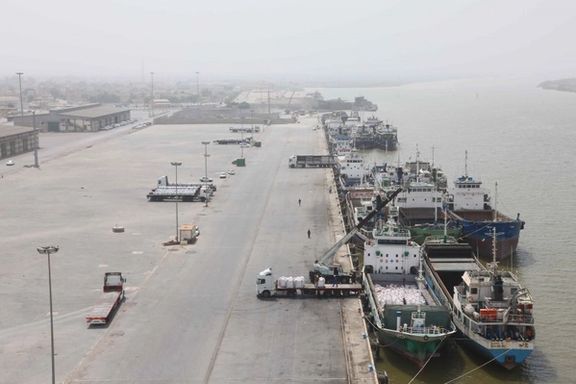 Iran's Khorramshahr port on the Persian Gulf.