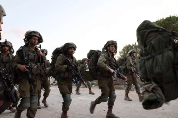 Israeli soldiers in southern Israel on October 10