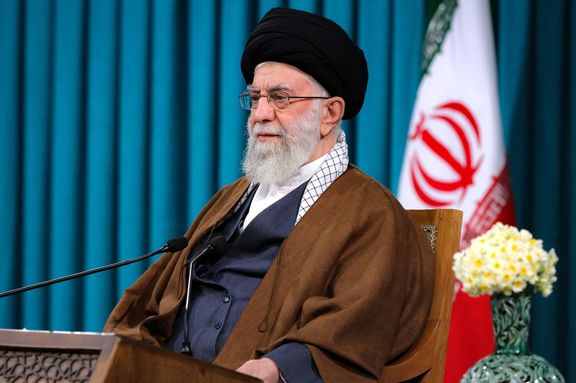 Iran's ruler Ali Khamenei delivering his New Year, Noruz message. March 20, 2022