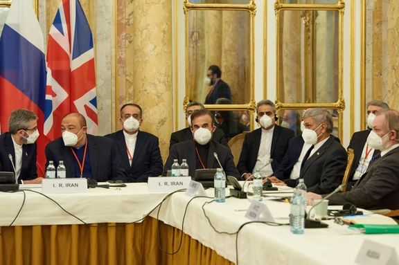 The Iranian nuclear negotiating team at the Vienna talks, November 29, 2021