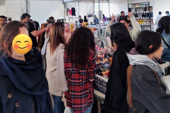 Several Iranian women unveiling in public