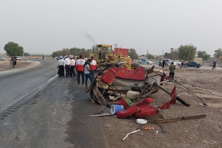 نقش «جاده ناایمن» و «خودروی فرسوده» در تصادف شوشتر با ۱۶ کشته بررسی می‌شود