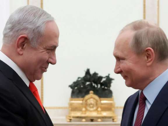 Israeli Prime Minister Benjamin Netanyahu and Russian President Vladimir Putin in Moscow (2020)