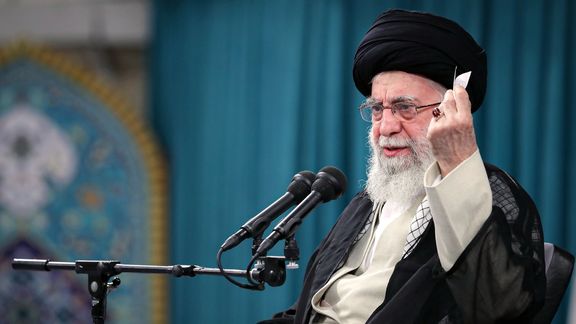 Ali Khamenei speaking about current protests on Saturday, Nov. 19, 2022