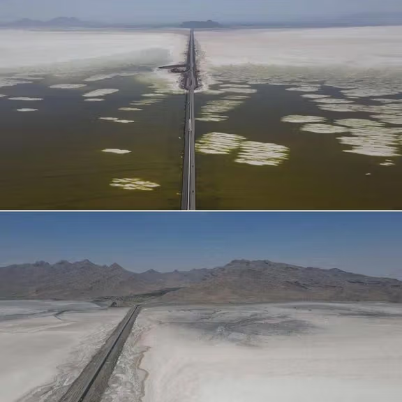 روستاهای اطراف دریاچه ارومیه به‌دلیل طوفان نمک در حال تخلیه هستند